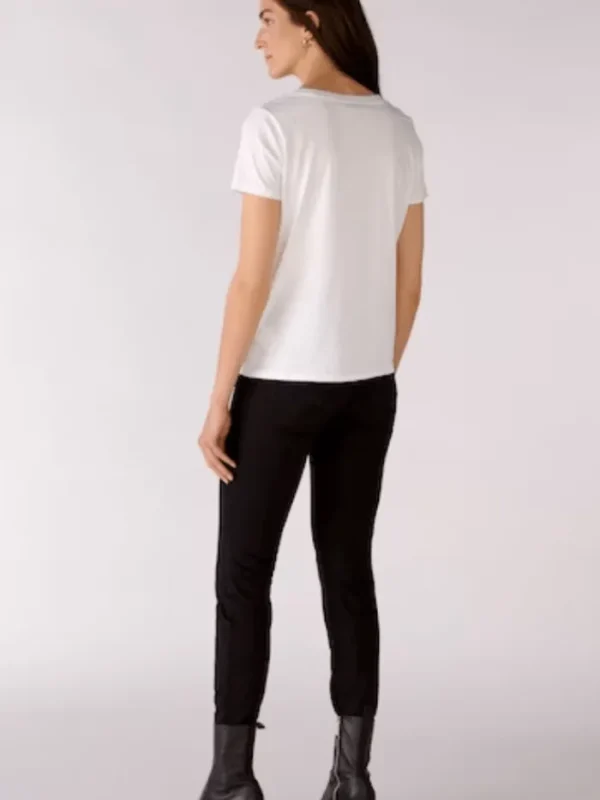 Oui Sweatshirts And T-Shirts | Tops^Optic White V Necked T Shirt 76717 1002