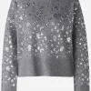 Oui Knitwear | Gifts Under £250^Sequinned Wool Blend Jumper In Grey 89197 Col 9559