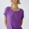Oui Tops | Gifts Under £100^Women's AYANO Blouse Shirt In Bright Violet 88335 Col 4364