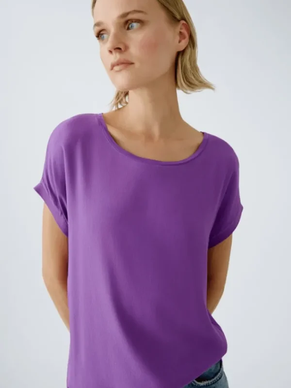 Oui Tops | Gifts Under £100^Women's AYANO Blouse Shirt In Bright Violet 88335 Col 4364