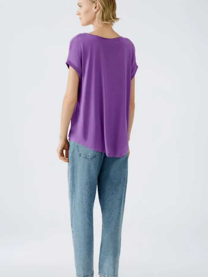 oui_womens_ayano_blouse_s_3.webp Oui Tops | Gifts Under £100^Women's AYANO Blouse Shirt In Bright Violet 88335 Col 4364