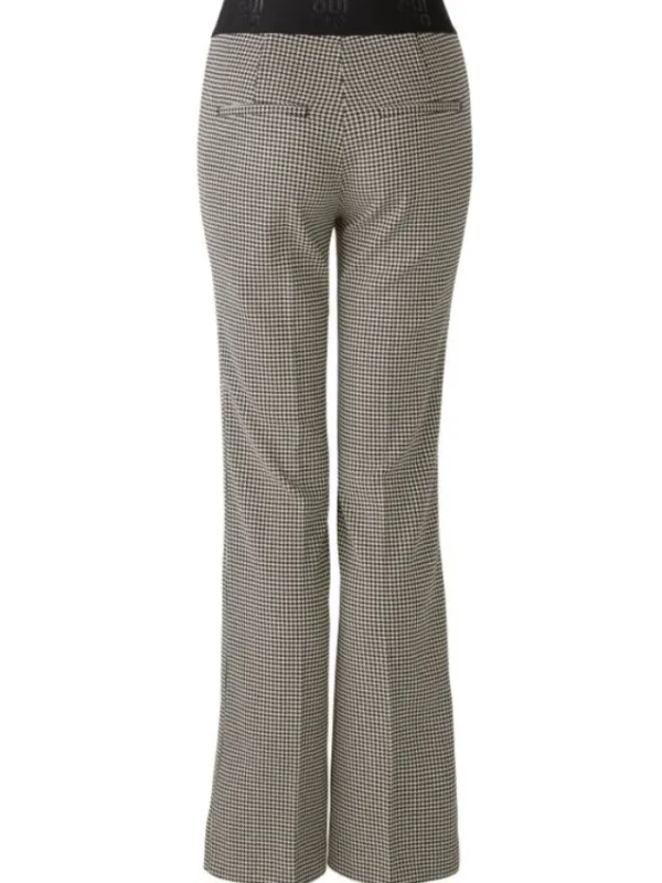 Oui Trousers | Gifts Under £250^Women's Checked Kick Flare Trousers 90590 Col 0991