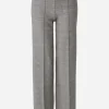 Oui Trousers | Gifts Under £250^Women's Checked Pull On Trousers 89784 Col 0991