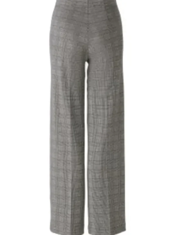 Oui Trousers | Gifts Under £250^Women's Checked Pull On Trousers 89784 Col 0991