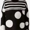 Oui Knitwear | Gifts Under £250^Women's Spots And Stripes Patterned Jumper 90168 Col 0991