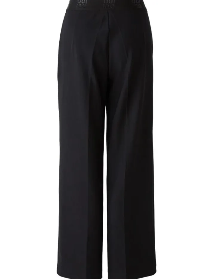 oui_womens_wide_leg_black_1.webp Oui Trousers | Gifts Under £250^Women's Wide Leg Black Trousers 90598 Col 9990