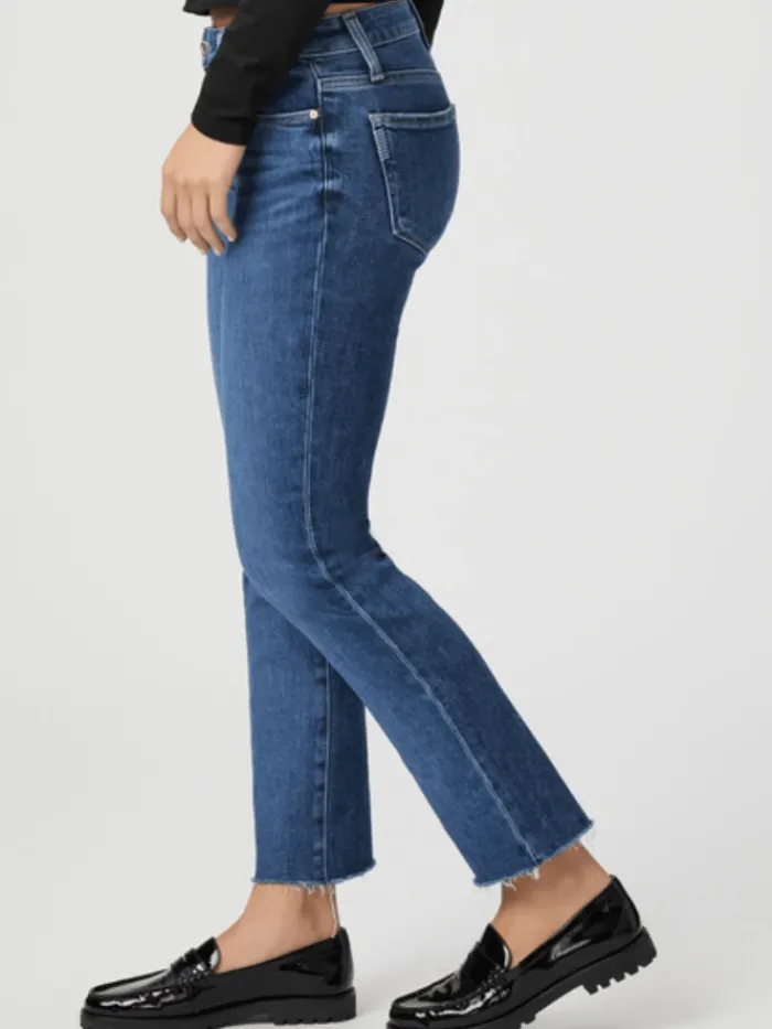 paige_amber_raw_hem_strai_2.webp Paige Denim | Luxury Gifts^AMBER Raw Hem Straight Leg Jeans 6938E77 B701 Col Acapella