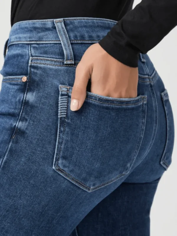 Paige Denim | Luxury Gifts^AMBER Raw Hem Straight Leg Jeans 6938E77 B701 Col Acapella
