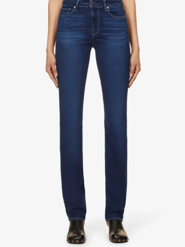 Paige Denim | Gifts Under £250^Hoxton M Straight High Rise Cotton Blend Denim Jeans Brentwood 3