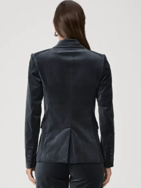 Paige Coats And Jackets | Party Wear^MALBEC Blue Velvet Double Breasted Blazer 8253J27-B849