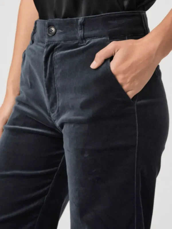 Paige Party Wear | Trousers^SASHA Blue Velvet Wide Leg Trousers 7165J27-B849