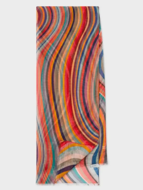 Paul Smith Scarves & Gloves | Gifts Under £100^Modal And Silk Blend Swirl Scarf W1A-756E-AS62