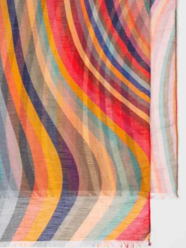 Paul Smith Scarves & Gloves | Gifts Under £100^Modal And Silk Blend Swirl Scarf W1A-756E-AS62