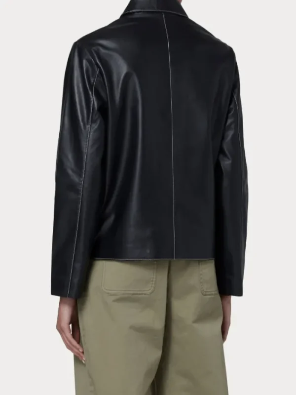 Paul Smith Coats And Jackets | Luxury Gifts^Women's Black Leather Jacket W2R-298JL-P31161 Col 79