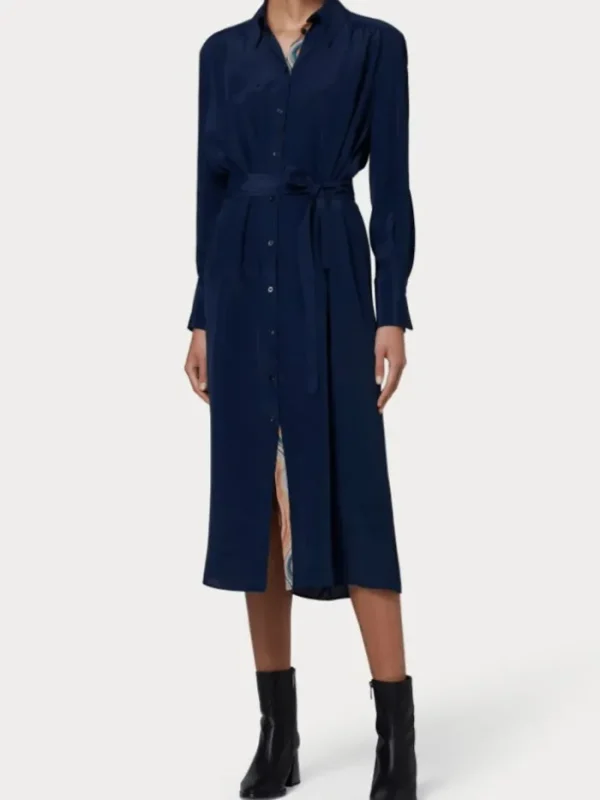 Paul Smith Dresses | Luxury Gifts^Women's Blue Midi Shirt Dress W2R 606D P31186 Col 47
