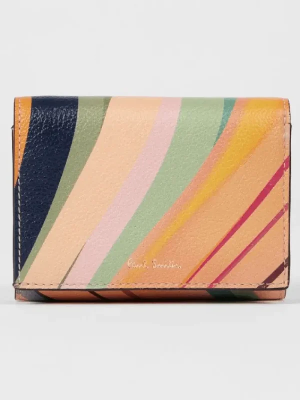 Paul Smith Small Leather Goods | Small Leather Goods^Women's Swirl Small Trifold Purse W1A-8058-GSWIRL Col 90