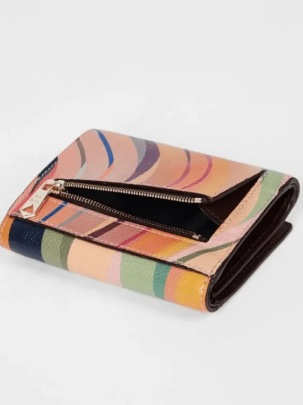 Paul Smith Small Leather Goods | Small Leather Goods^Women's Swirl Small Trifold Purse W1A-8058-GSWIRL Col 90