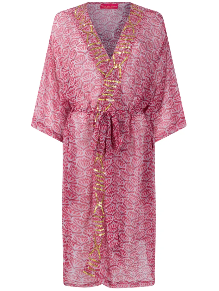 place_du_soleil_rosa_whit_0.webp Place du Soleil Dresses | Beachwear^Rosa White And Gold Kimono Dress S24 416