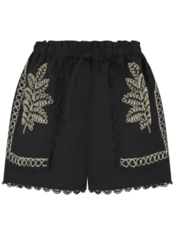 Pranella Shorts | Beachwear^IZZIE Black And Gold Shorts