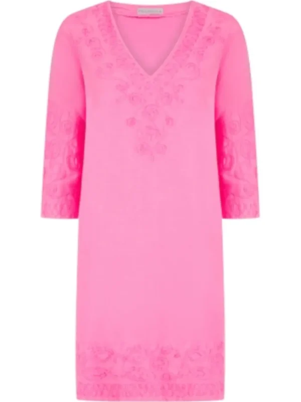 Pranella Dresses | Beachwear^URSULA Neon Pink Embroidered Mini Dress