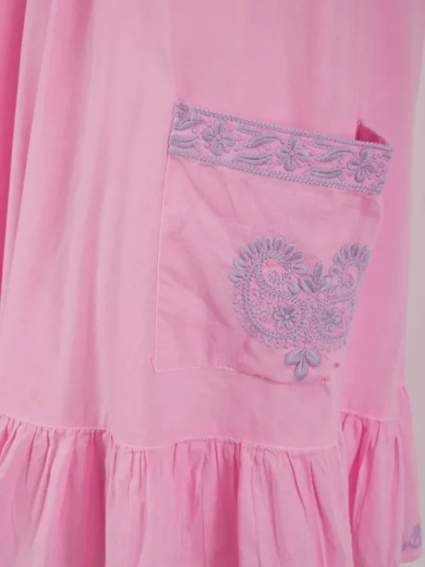 Pranella Dresses | Beachwear^Women's CELESTE Embroidered Dress In Pink And Lilac