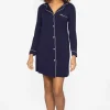 Pretty You London Gifts Under £50 | Gift Sale^T Bamboo Collection Navy Nightshirt