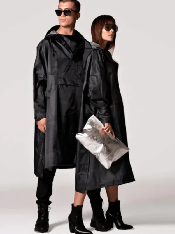 Rain Kiss Coats And Jackets | Ponchos And Wraps^RainKiss Back To Black Art Camo Rain Poncho