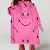 Rain Kiss Coats And Jackets | Ponchos And Wraps^RainKiss Classic Smile X Smiley Pink Poncho Kids