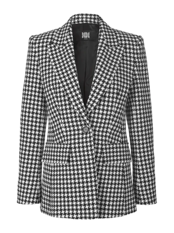 Riani Coats And Jackets | Gift Sale^Black White Checked Blazer 331240 4090 987