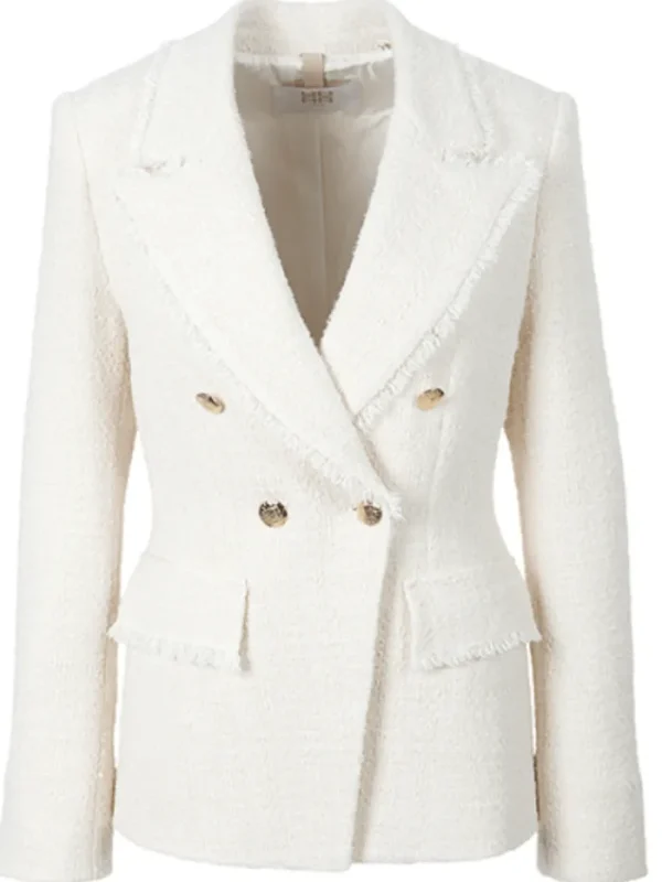 Riani Coats And Jackets | Gifts Under £250^Cream Tweed Double Breasted Blazer 381730 4176 Col 0110