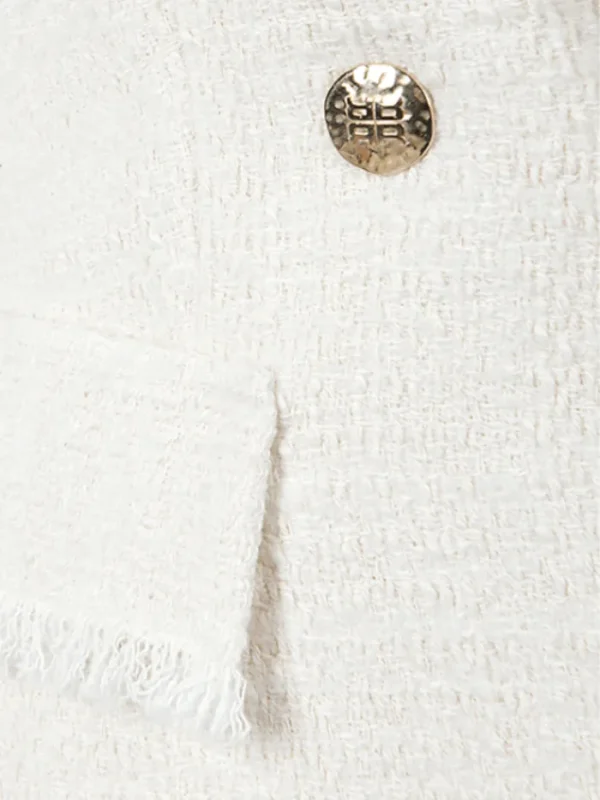 Riani Coats And Jackets | Gifts Under £250^Cream Tweed Double Breasted Blazer 381730 4176 Col 0110