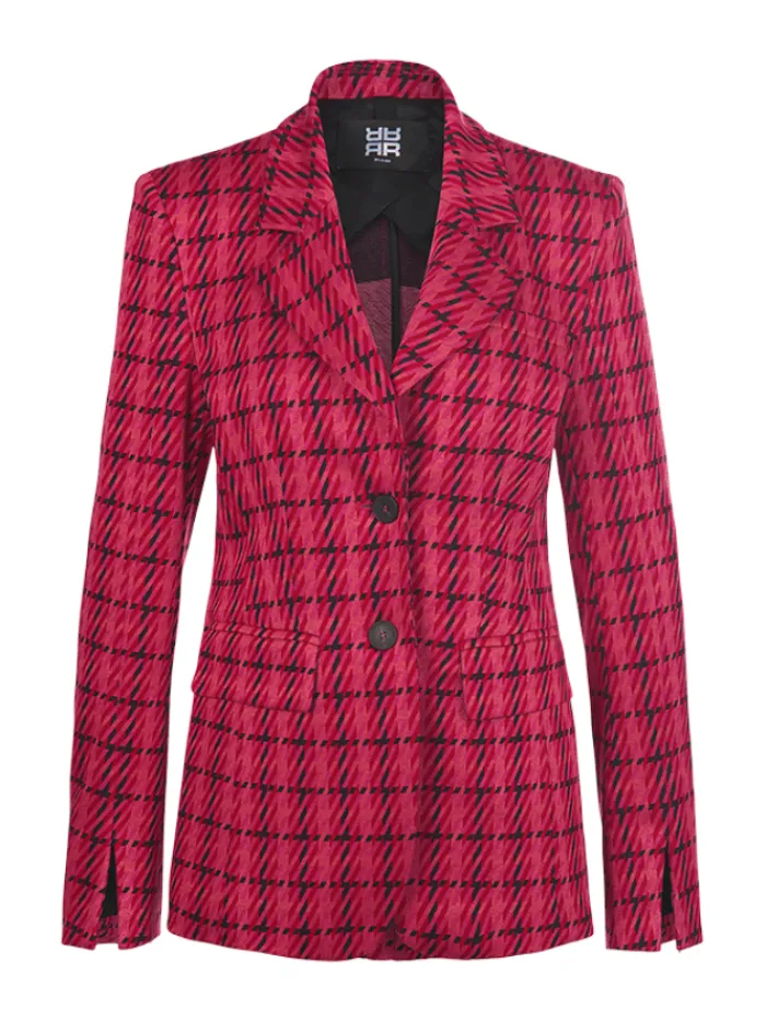 riani_heartbeat_patterned_1.webp Riani Coats And Jackets | Gifts Under £250^Heartbeat Patterned Jersey Blazer 371220 5415 Col 360