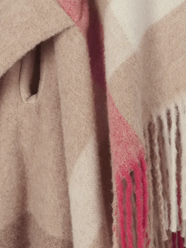 Riani Coats And Jackets | Ponchos And Wraps^Large Checked Poncho 389640 9550 Col 855