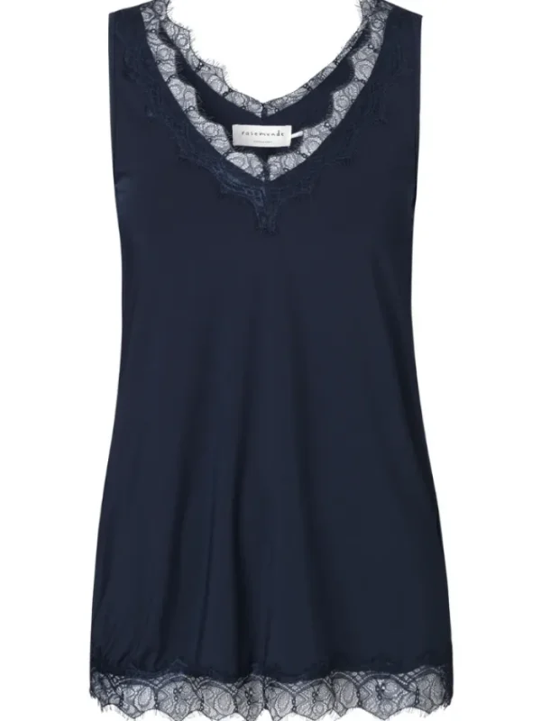 Rosemunde Tops | Gifts Under £100^Silk Lace Top Dark Blue 4220 192