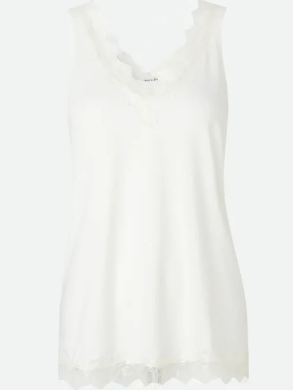 Rosemunde Tops | Gifts Under £100^Women's Lace V-Neck Top In Ivory 4220 Col 037
