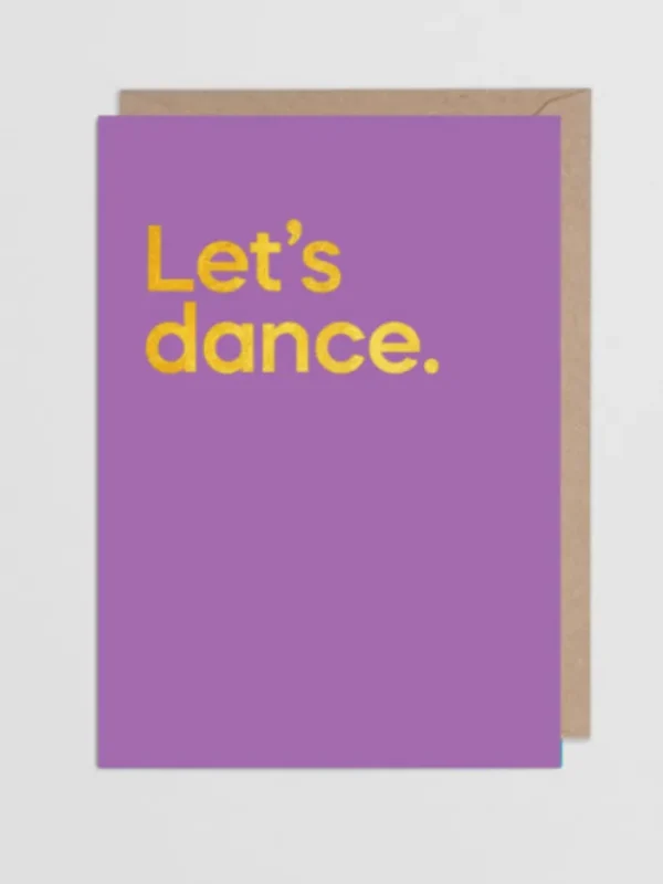 SAY IT WITH SONGS Gift Sale | Cards And Printed Frames^T 'Let's dance' by David Bowie Greeting Card