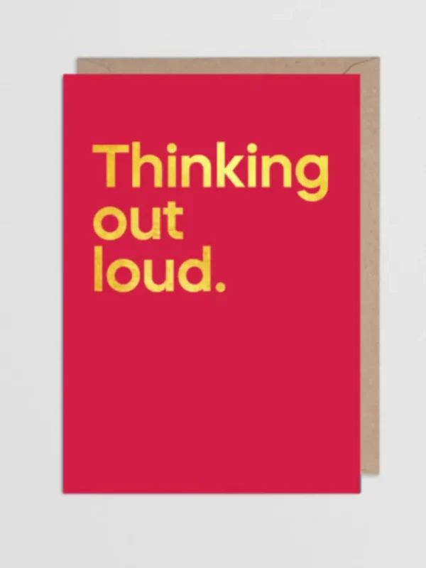 SAY IT WITH SONGS Gift Sale | Cards And Printed Frames^T 'Thinking Out Loud' by Ed Sheeran Greeting Card