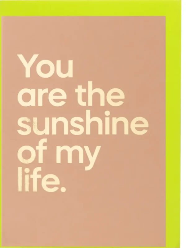 SAY IT WITH SONGS Gift Sale | Cards And Printed Frames^T 'You Are The Sunshine Of My Life' by Stevie Wonder