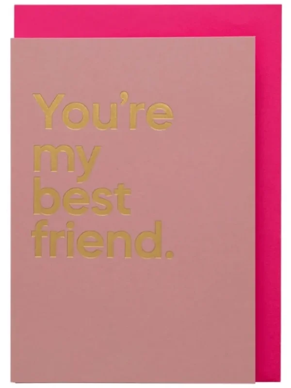 SAY IT WITH SONGS Gift Sale | Cards And Printed Frames^T 'Your'e My Best Friend' Queen Greeting Card Pink
