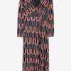 Vilagallo Dresses | Gifts Under £100^AMELIA Black Multi Patterned Wrap Dress 31922