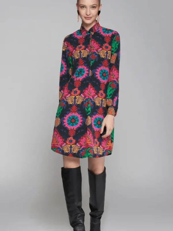 Vilagallo Dresses | Gifts Under £100^ANA Patterned Shirt Style Dress 31895