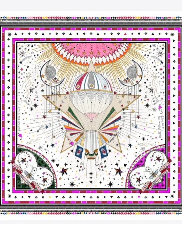 Vilagallo Scarves & Gloves | Gifts Under £250^SILK FOULARD Balloon Mystical Silk Scarf 31939