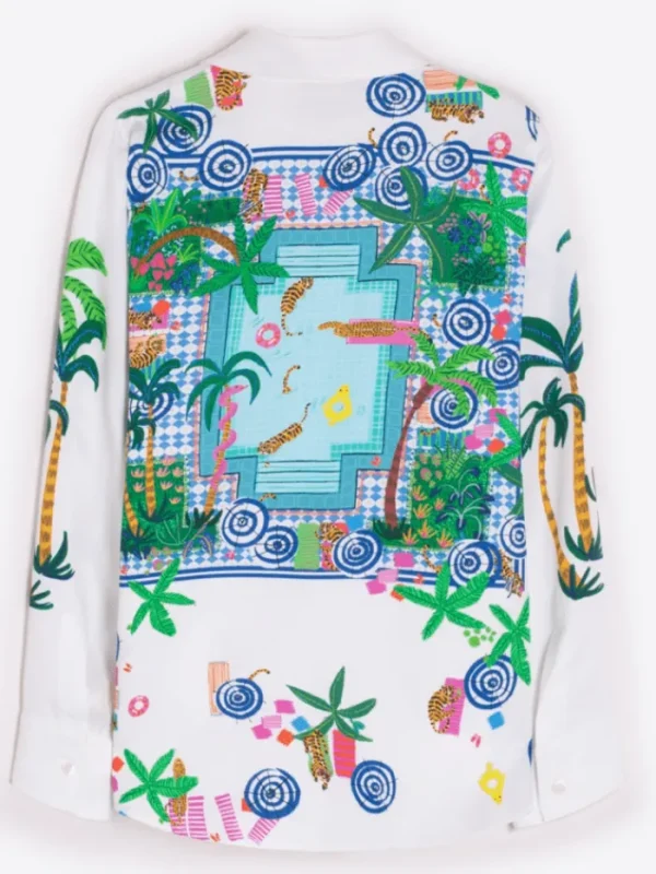Vilagallo Tops | T-Shirts^Women's MAFALDA Piscina Tiger Print Shirt 32569