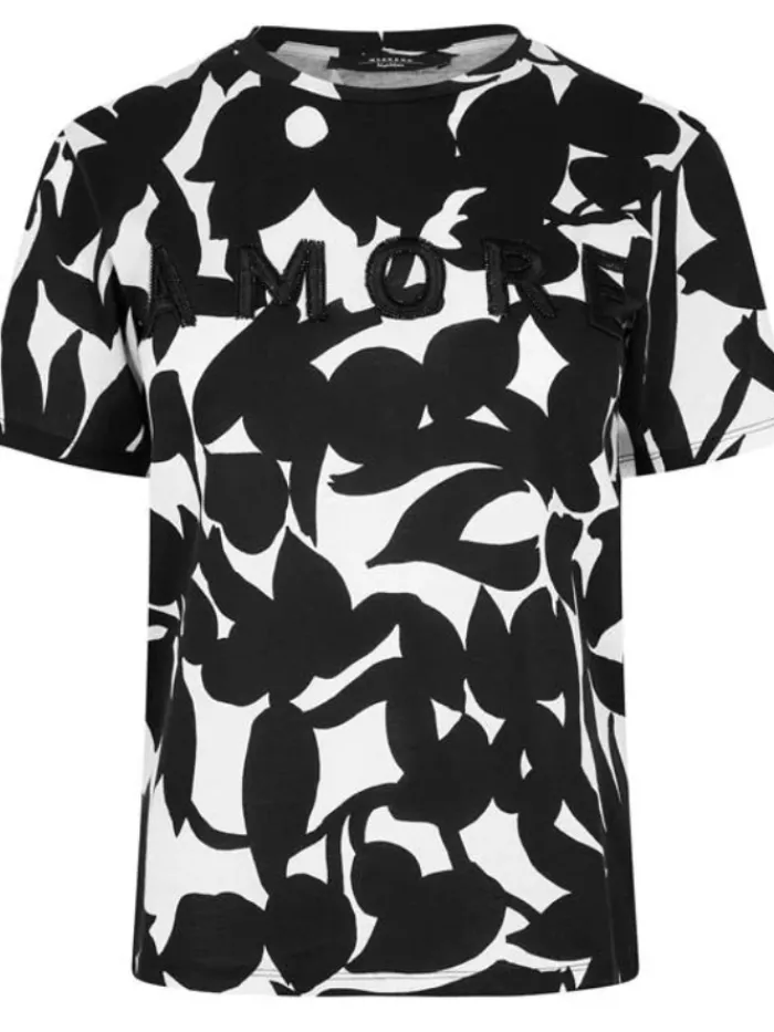 weekend_by_max_mara_cerch_1.webp Weekend By Max Mara Tops | T-Shirts^Cerchio Printed Cotton T Shirt 23597603396 Col 001