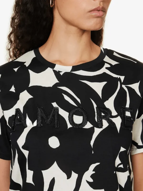 Weekend By Max Mara Tops | T-Shirts^Cerchio Printed Cotton T Shirt 23597603396 Col 001