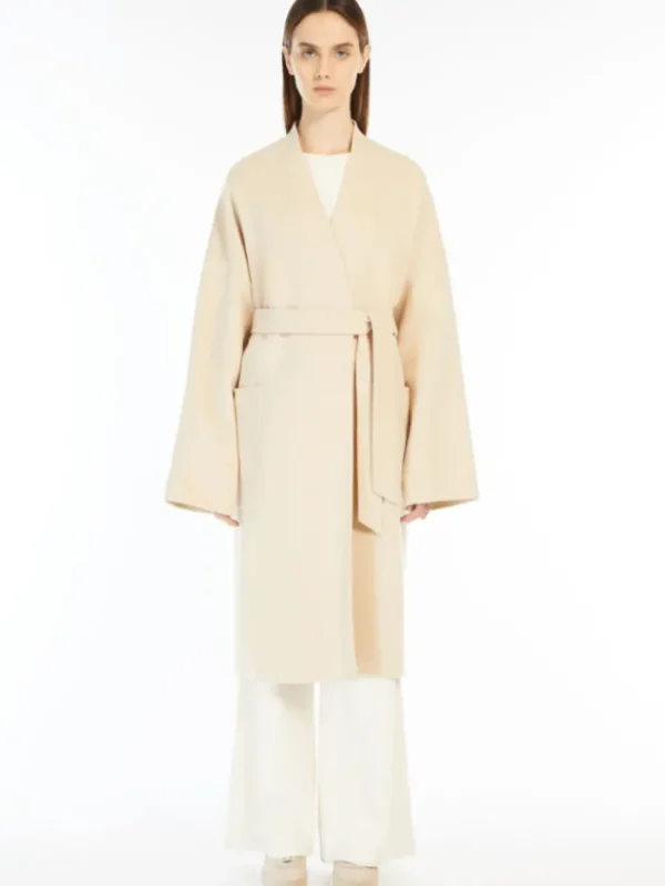 Weekend By Max Mara Coats And Jackets | Luxury Gifts^ERIS Wool Robe Coat In Beige 2425016011 Col 064