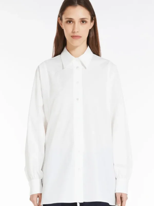 Weekend By Max Mara Tops | Gifts Under £250^FUFY White 001 Cotton Shirt 2415111051600 Col 001