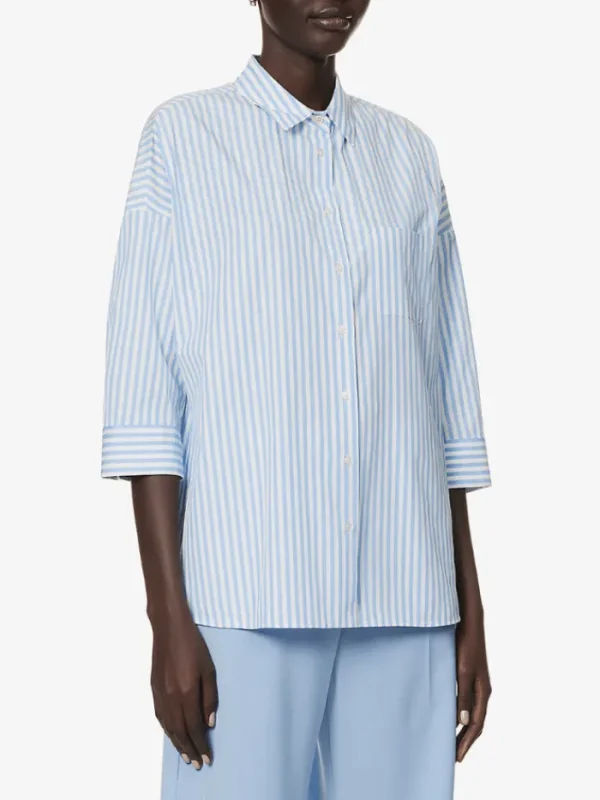 Weekend By Max Mara Tops | Gifts Under £250^Giralda Cotton Striped Shirt 23511606396 Col 34