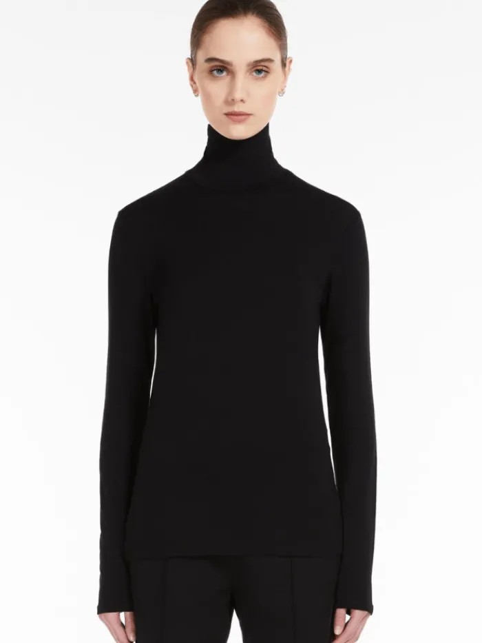weekend_by_max_mara_multi_1-1.webp Weekend By Max Mara Tops | Gifts Under £100^Multif Black Jersey Turtleneck Jumper 23594603336