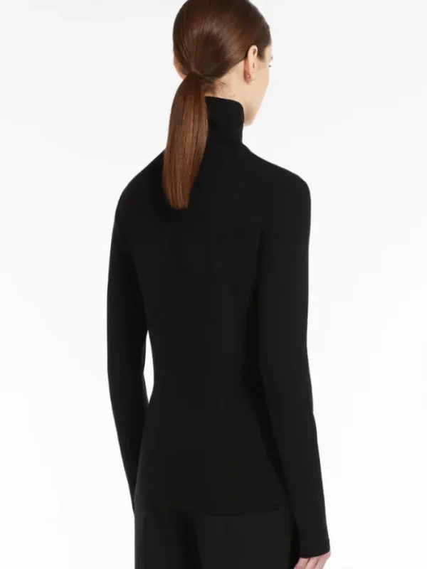 Weekend By Max Mara Tops | Gifts Under £100^Multif Black Jersey Turtleneck Jumper 23594603336
